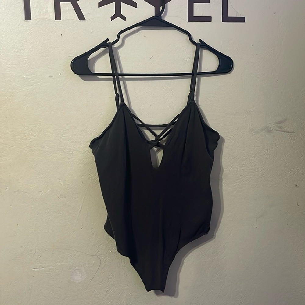 DARK GRAY BODYSUIT
